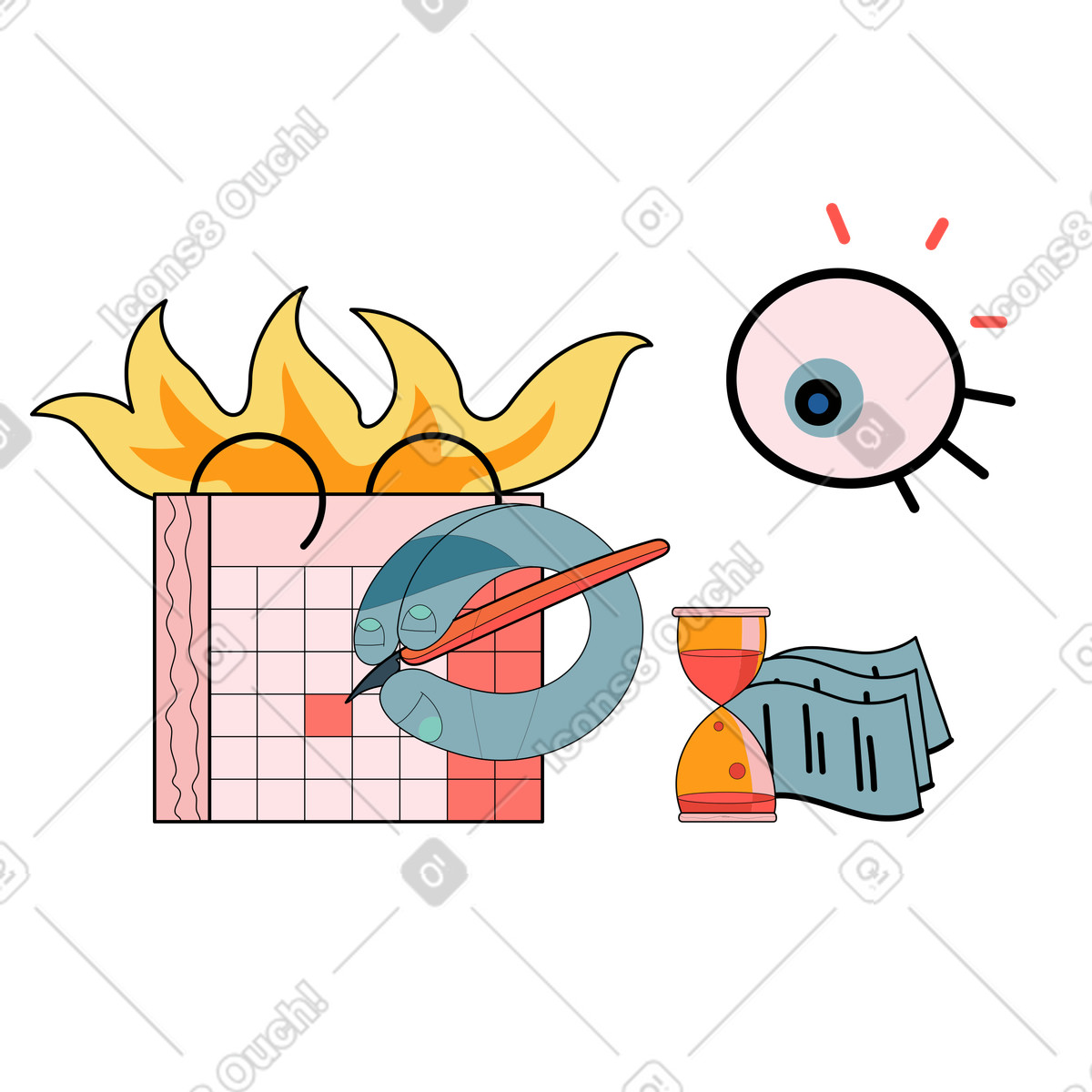 Ilustração de Data limite em PNG e SVG