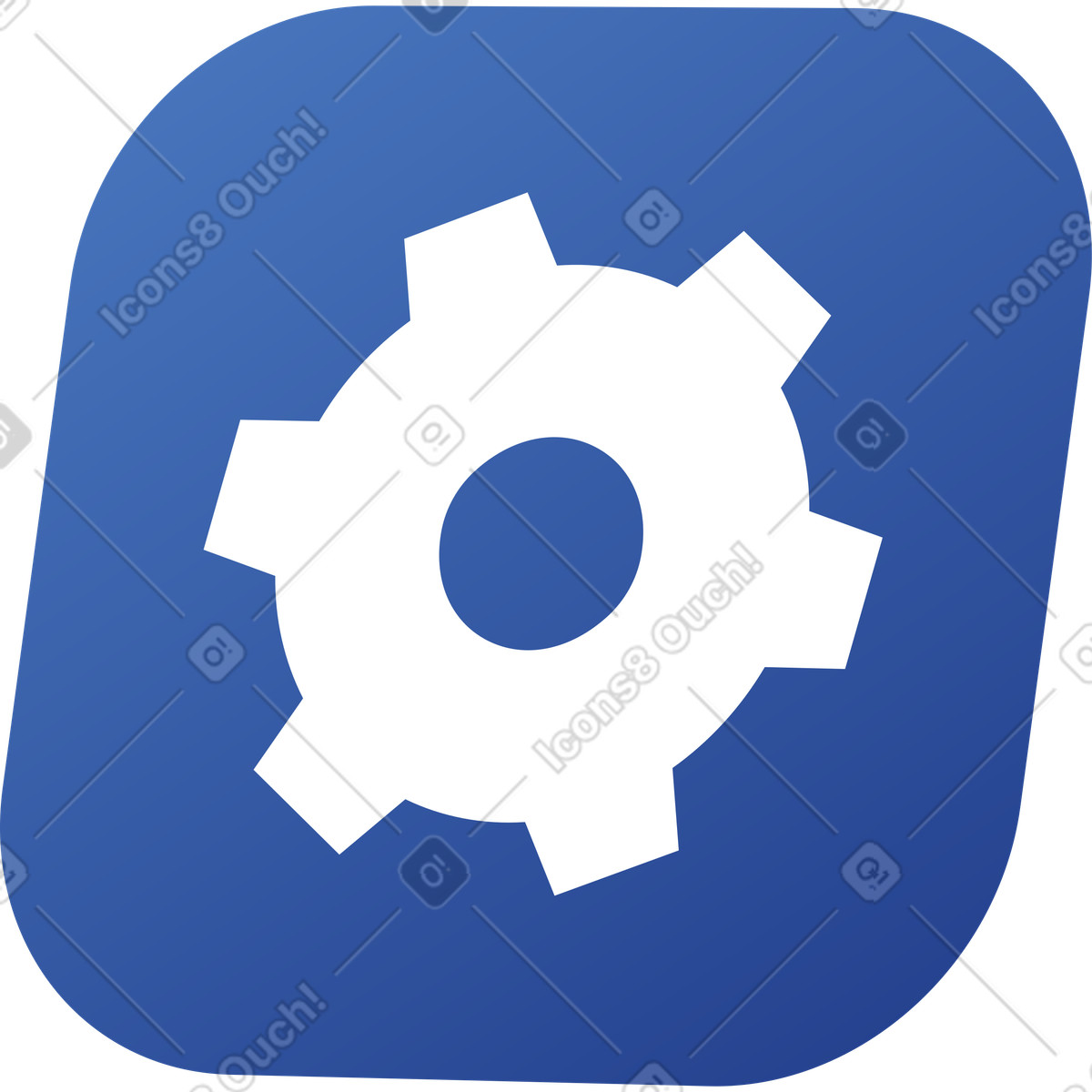 Zahnrad-symbol-Illustration im Quantum-Stil als Download in PNG, SVG