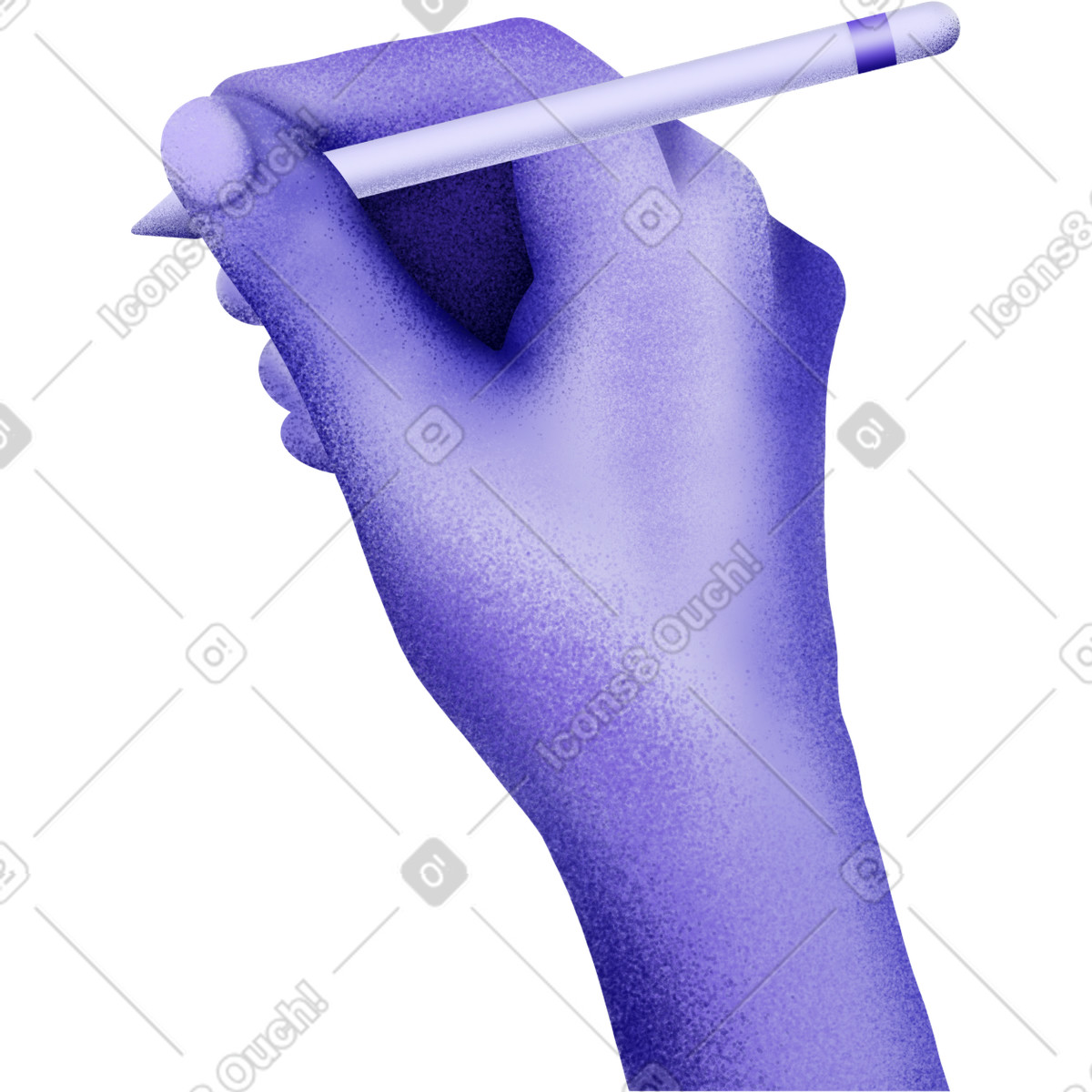 Ilustración Hand holding digital graphic pen en estilo Jumble a descargar en PNG y SVG
