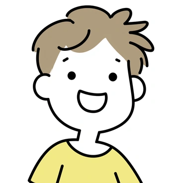A close-up of a cheerful child with a big smile. The child's eyes are sparkling, reflecting joy and happiness. The hair is tousled and light brown, framing the face. The background is softly blurred to emphasize the child's expression. The child is wearing a bright yellow t-shirt that adds to the overall cheerful appearance.