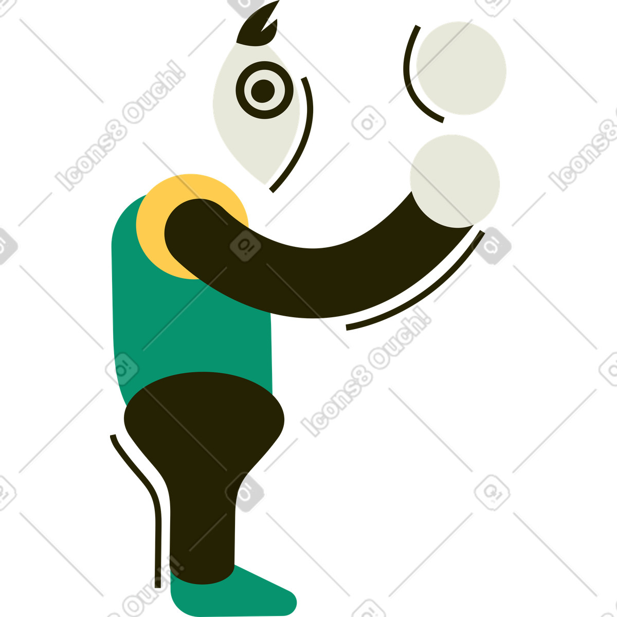 Student reading textbook at desk education themed clipart illustration
