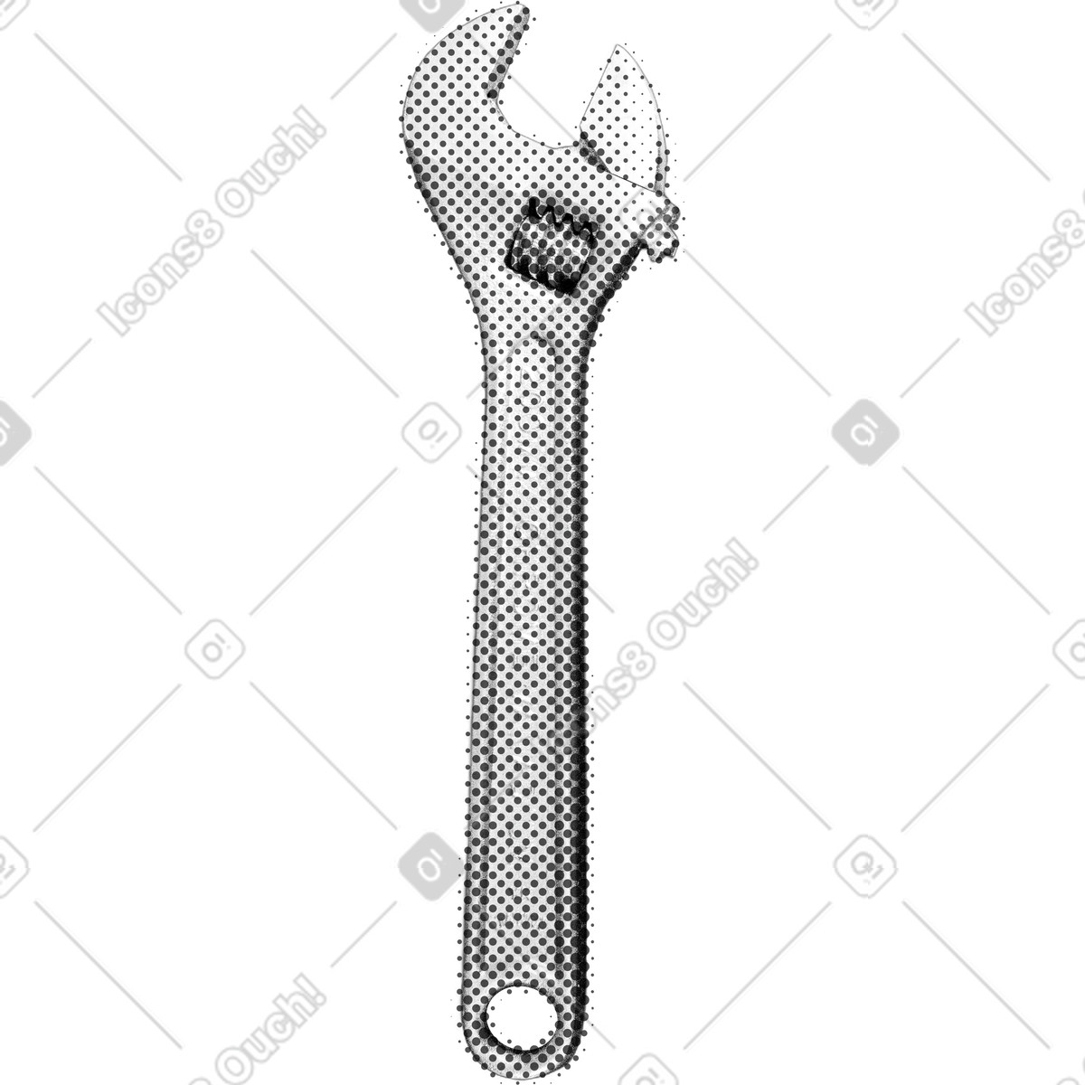 Illustration Clé dans le style Print à télécharger aux formats PNG, SVG