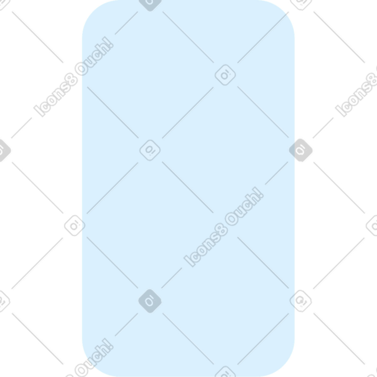 Illustration Rectangle arrondi bleu dans le style Concept à télécharger aux formats PNG, SVG