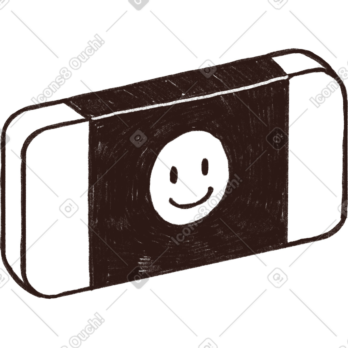 Ilustración Portable console en estilo Blobby a descargar en PNG y SVG