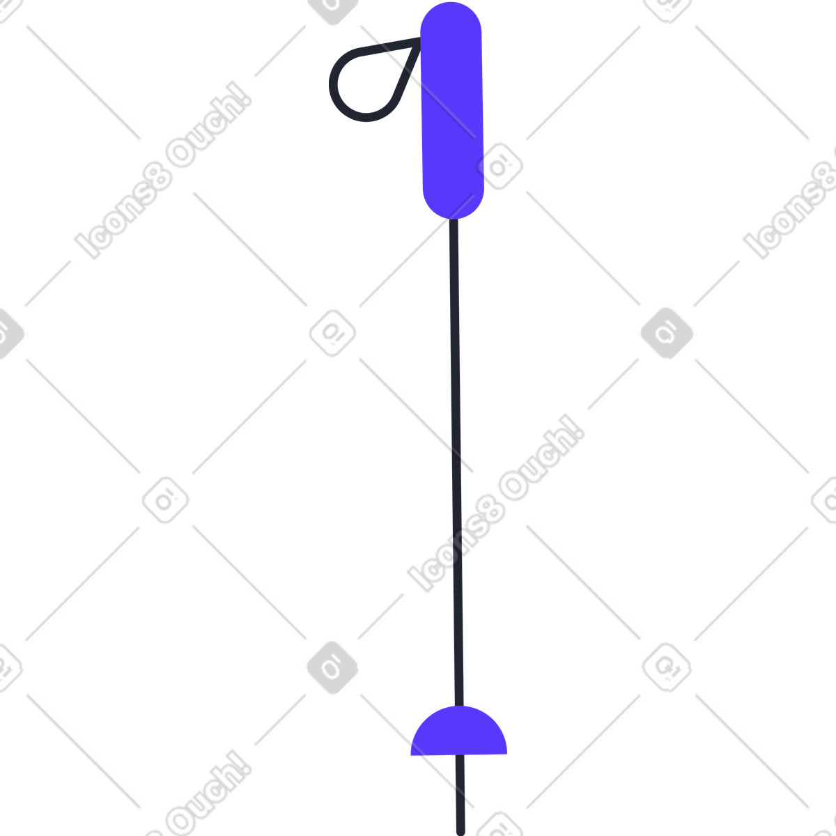 Illustration Domaine skiable dans le style Pablita à télécharger aux formats PNG, SVG