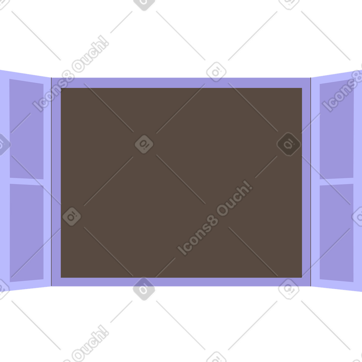 Fenster-Illustration im Woof-Stil als Download in PNG, SVG