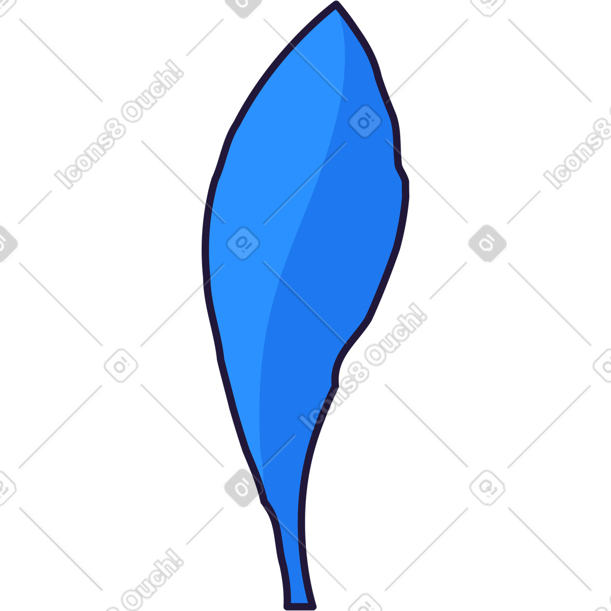 Ilustración Algas marinas en estilo Conifer a descargar en PNG y SVG