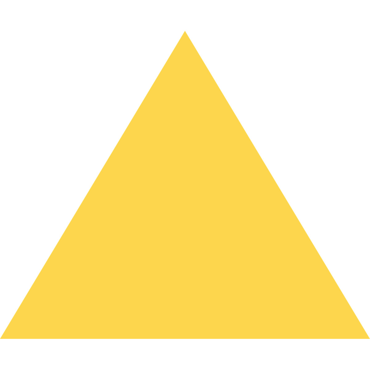 Fogg 스타일의 Triangle yellow 일러스트레이션 PNG, SVG 다운로드