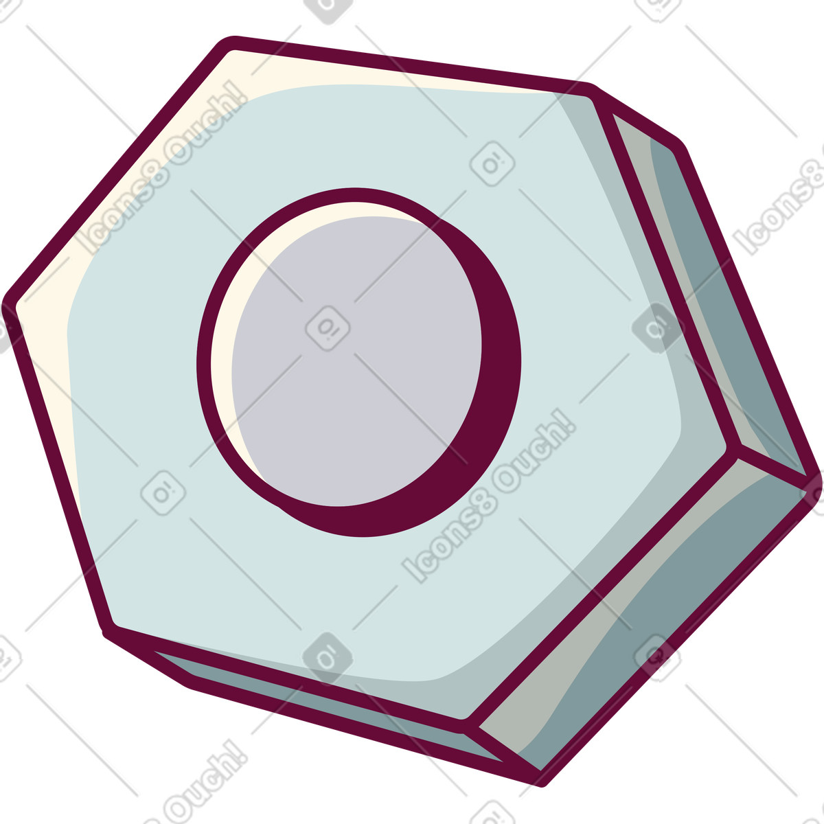 Schrauben-Illustration im Handy-Stil als Download in PNG, SVG