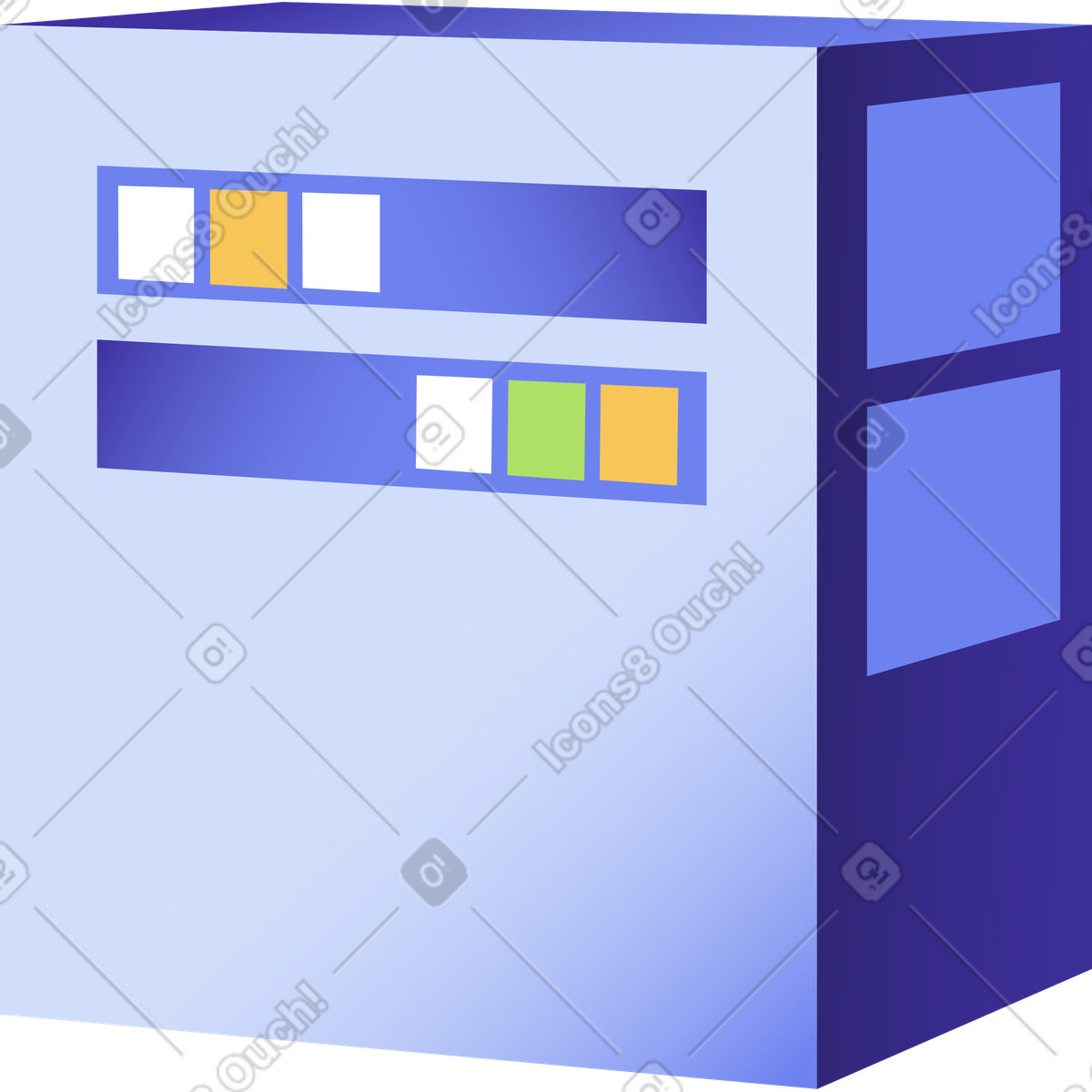 Server illustration in Levels style download in PNG, SVG