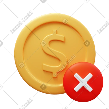 Delete dollar PNG, SVG