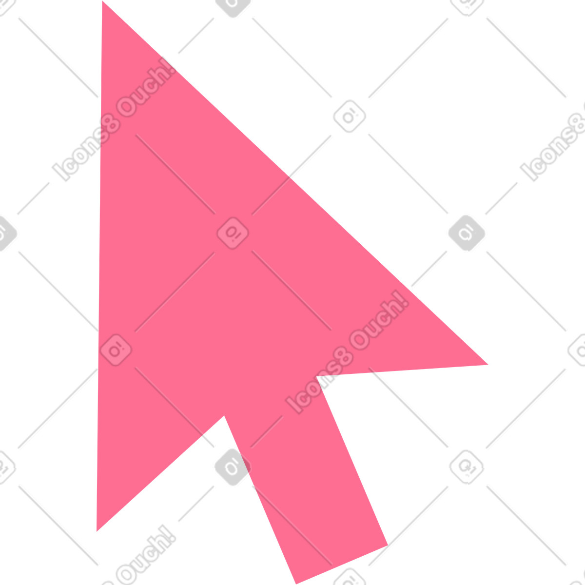 Mauszeiger-Illustration im Bright-Stil als Download in PNG, SVG