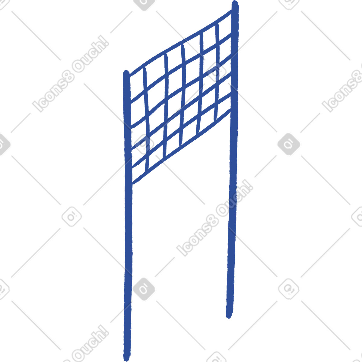 Illustration Filet de volleyball dans le style Lime à télécharger aux formats PNG, SVG
