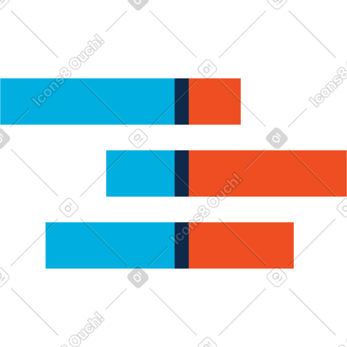 Illustration animée Barre de progression aux formats GIF, Lottie (JSON) et AE