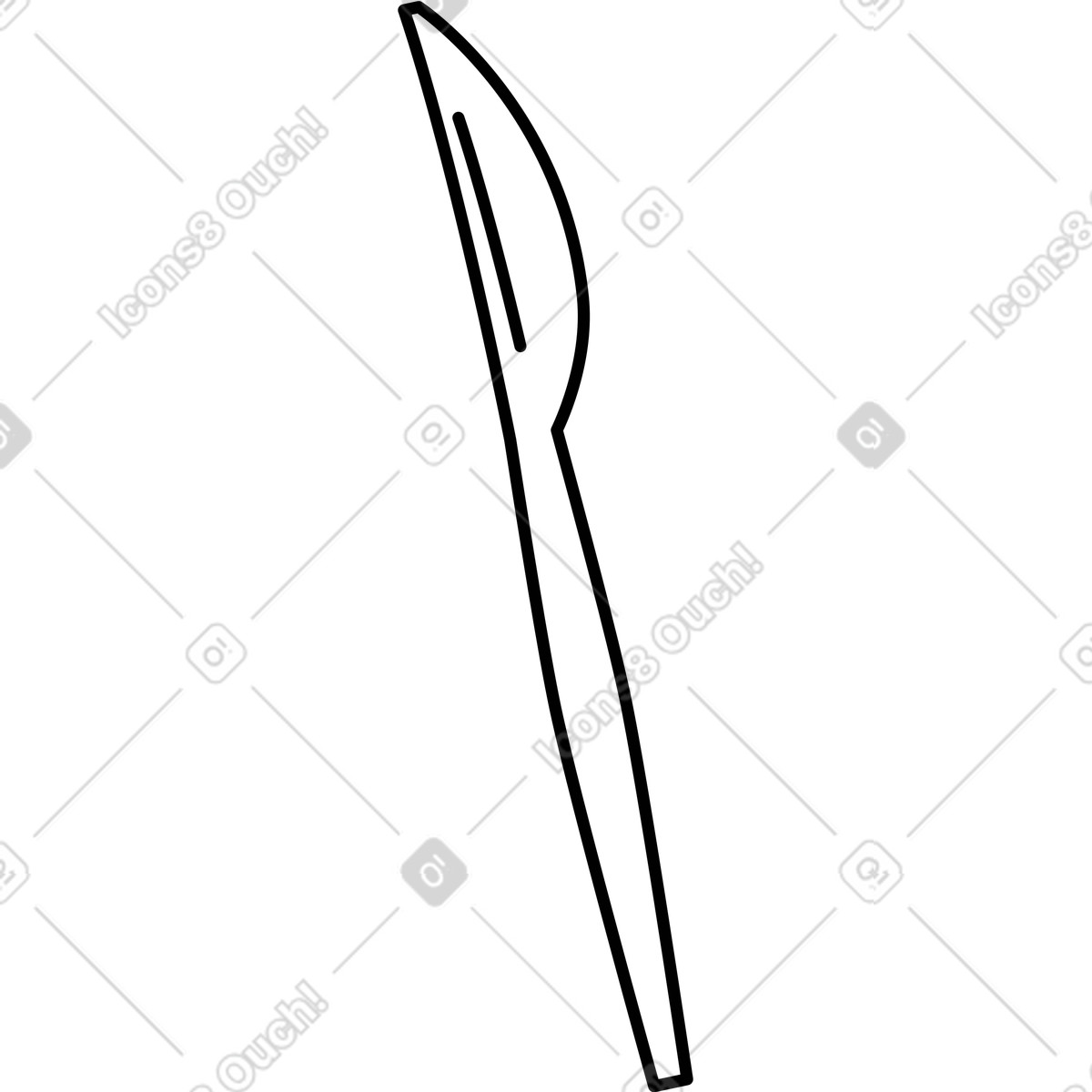 Knife illustration in Ruby style download in PNG, SVG