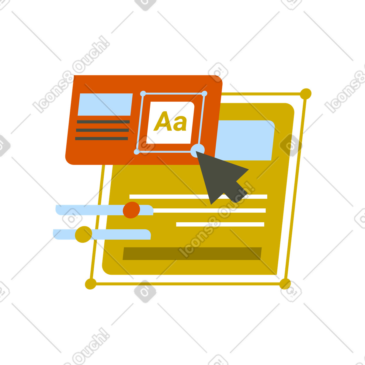 Vector スタイルの Webデザインソフトウェアツール のイラストをPNG、SVG形式でダウンロード