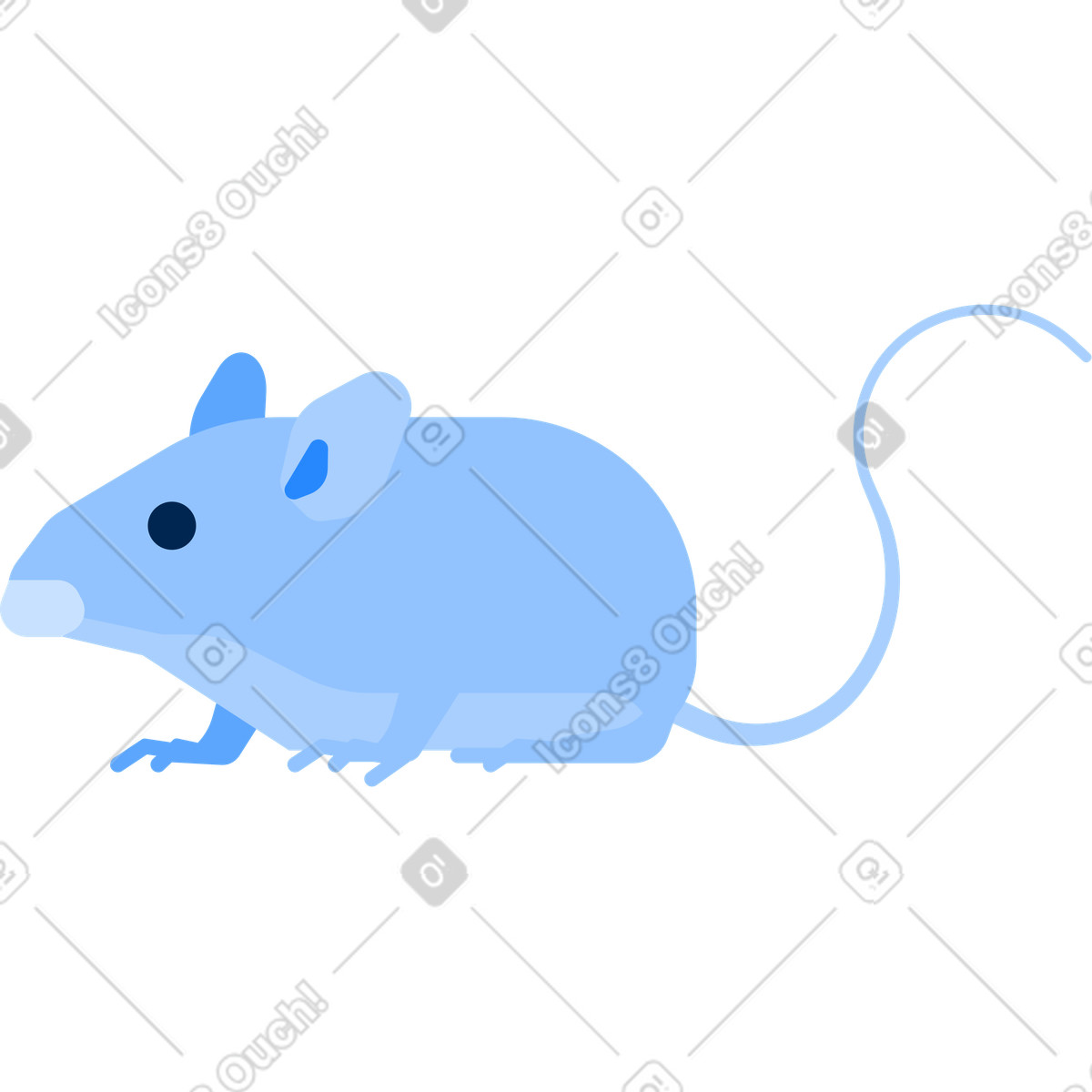下载 Urban 风格的 老鼠 插画，支持 PNG、SVG 格式