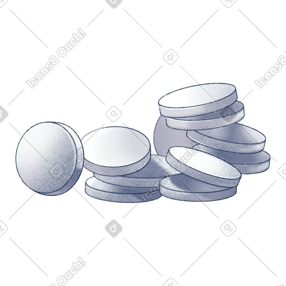 Coins-Illustration im Haze-Stil als Download in PNG, SVG