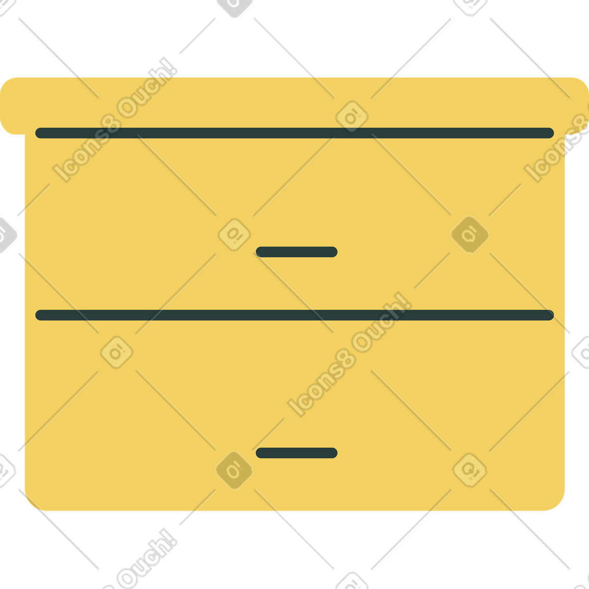 Ilustração de Mesa cabeceira em no estilo Macaroni para baixar em PNG, SVG