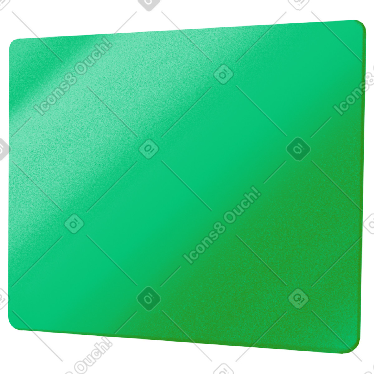 Smart スタイルの Green rectangle in perspective のイラストをPNG、SVG形式でダウンロード