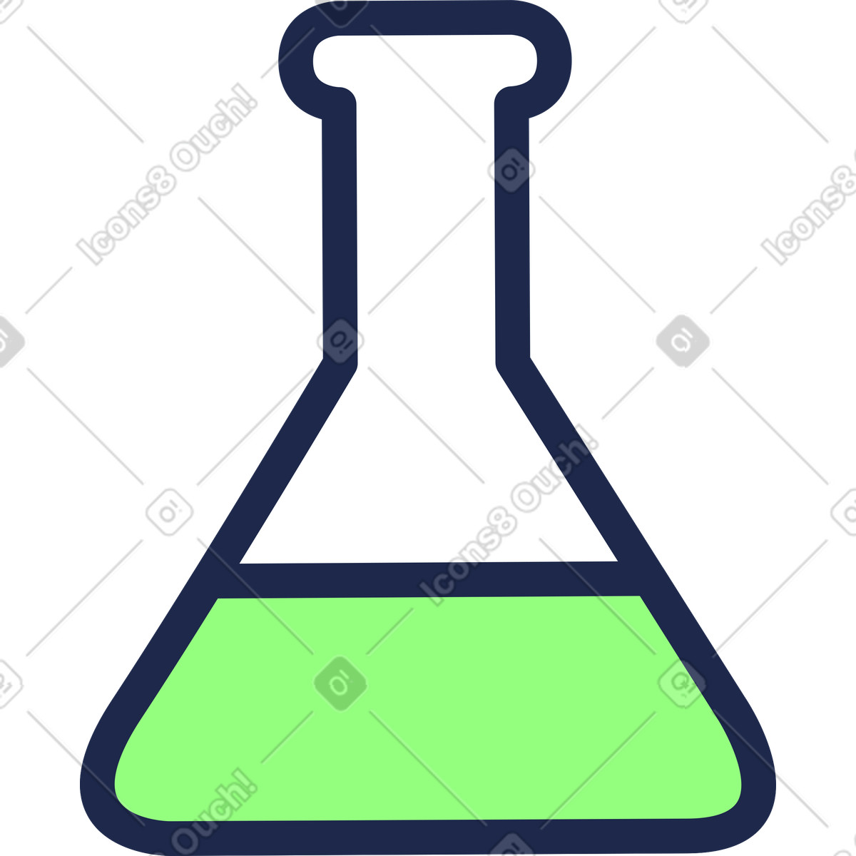 Illustration Flacon de liquide dans le style Outline à télécharger aux formats PNG, SVG
