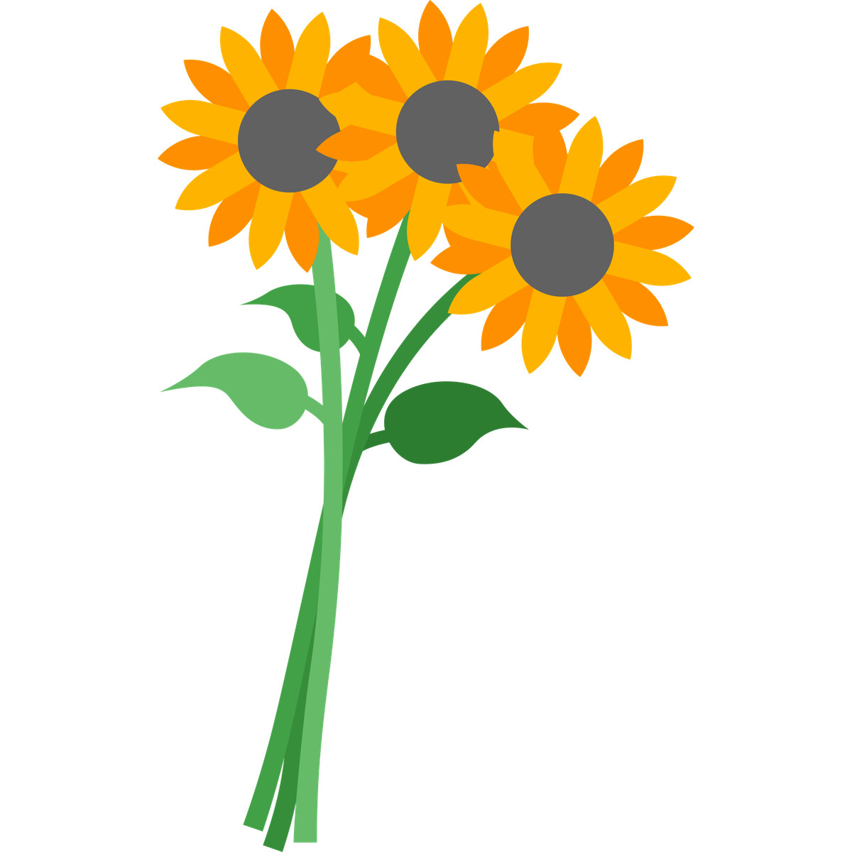 Fogg 스타일의 Sunflowers 일러스트레이션 PNG, SVG 다운로드