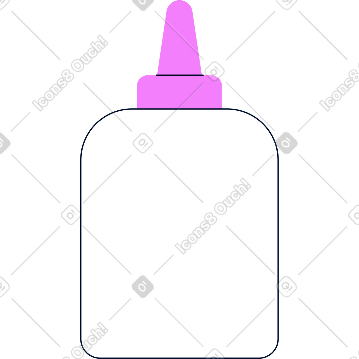Tubo di colla illustrazione in stile Cubes scarica in PNG, SVG