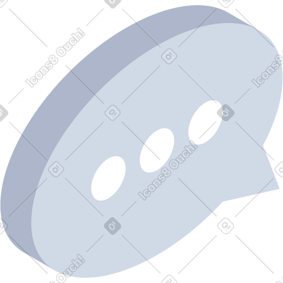 Speech bubble illustration in System style download in PNG, SVG