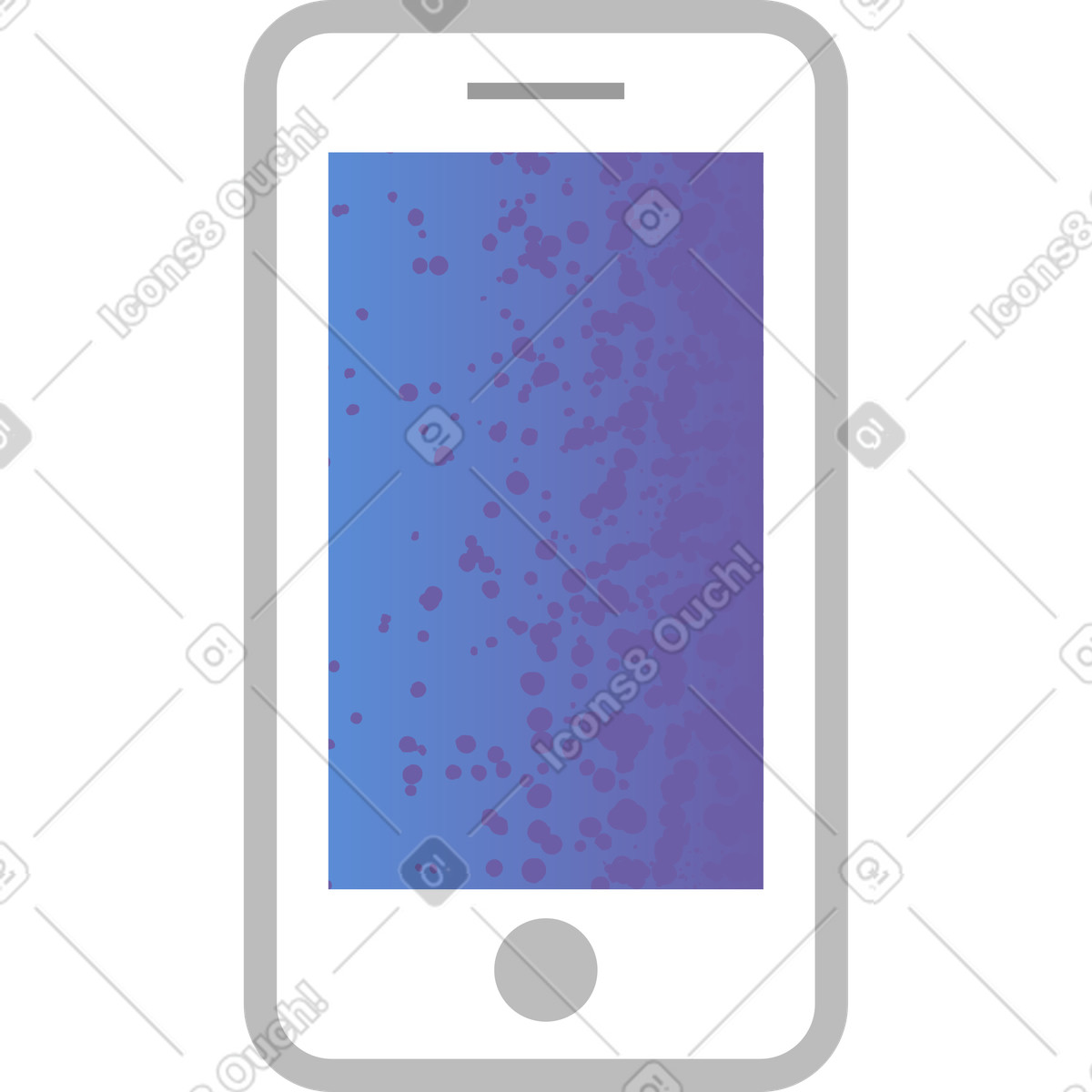 Illustration Iphone dans le style Pale à télécharger aux formats PNG, SVG