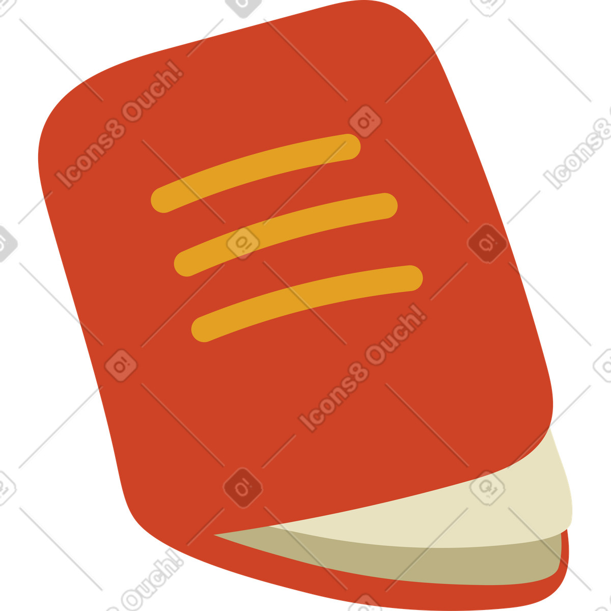 Notebook illustration in Arabica style download in PNG, SVG