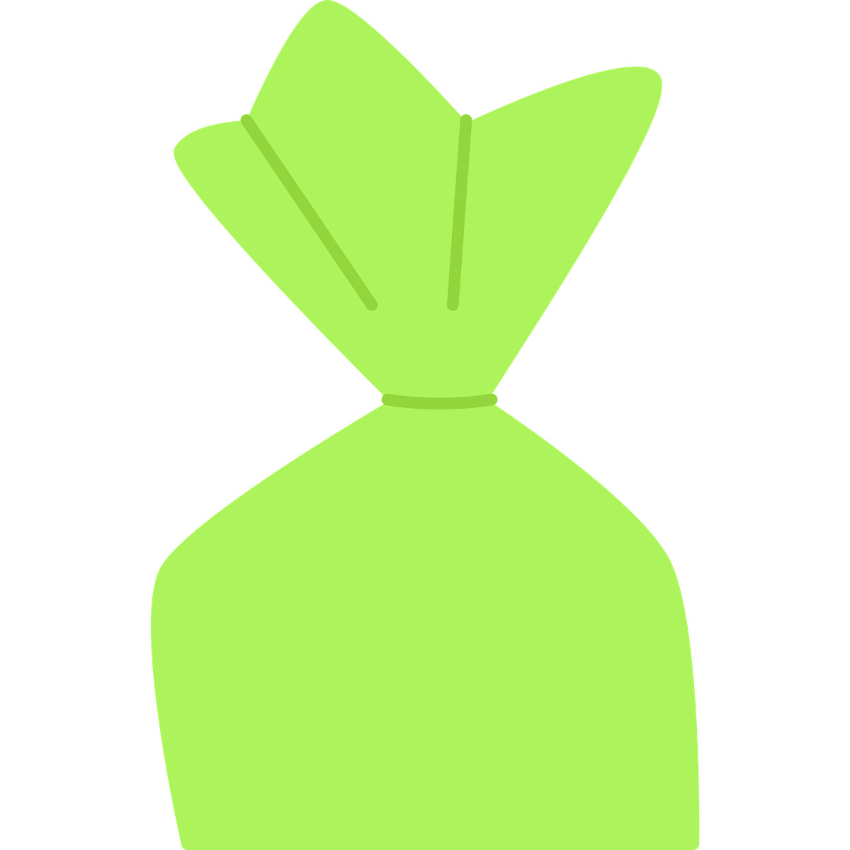 下载 Bouncy 风格的 Candy in a green wrapper 插画，支持 PNG、SVG 格式