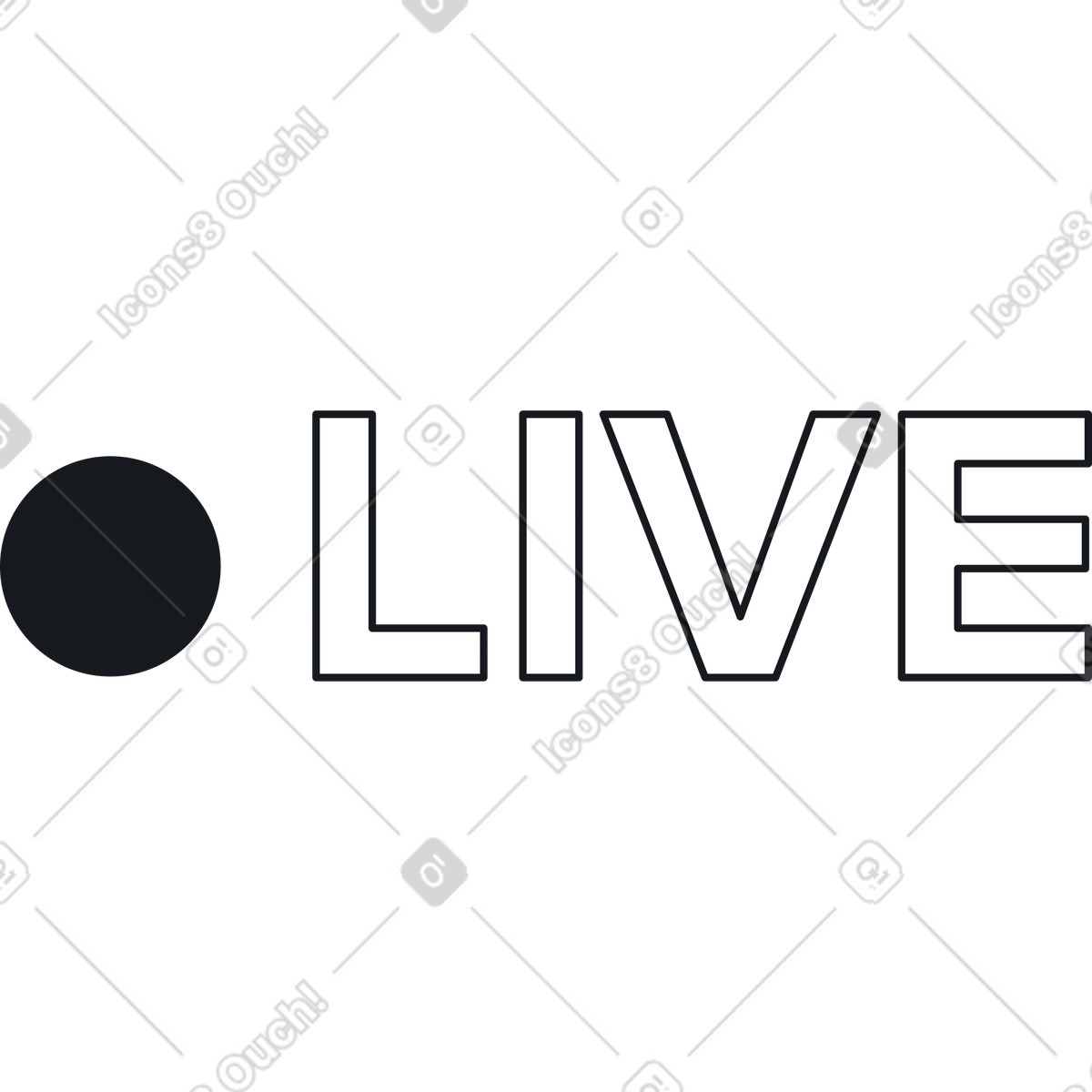 Tag in diretta illustrazione stile Breeze scarica PNG, SVG