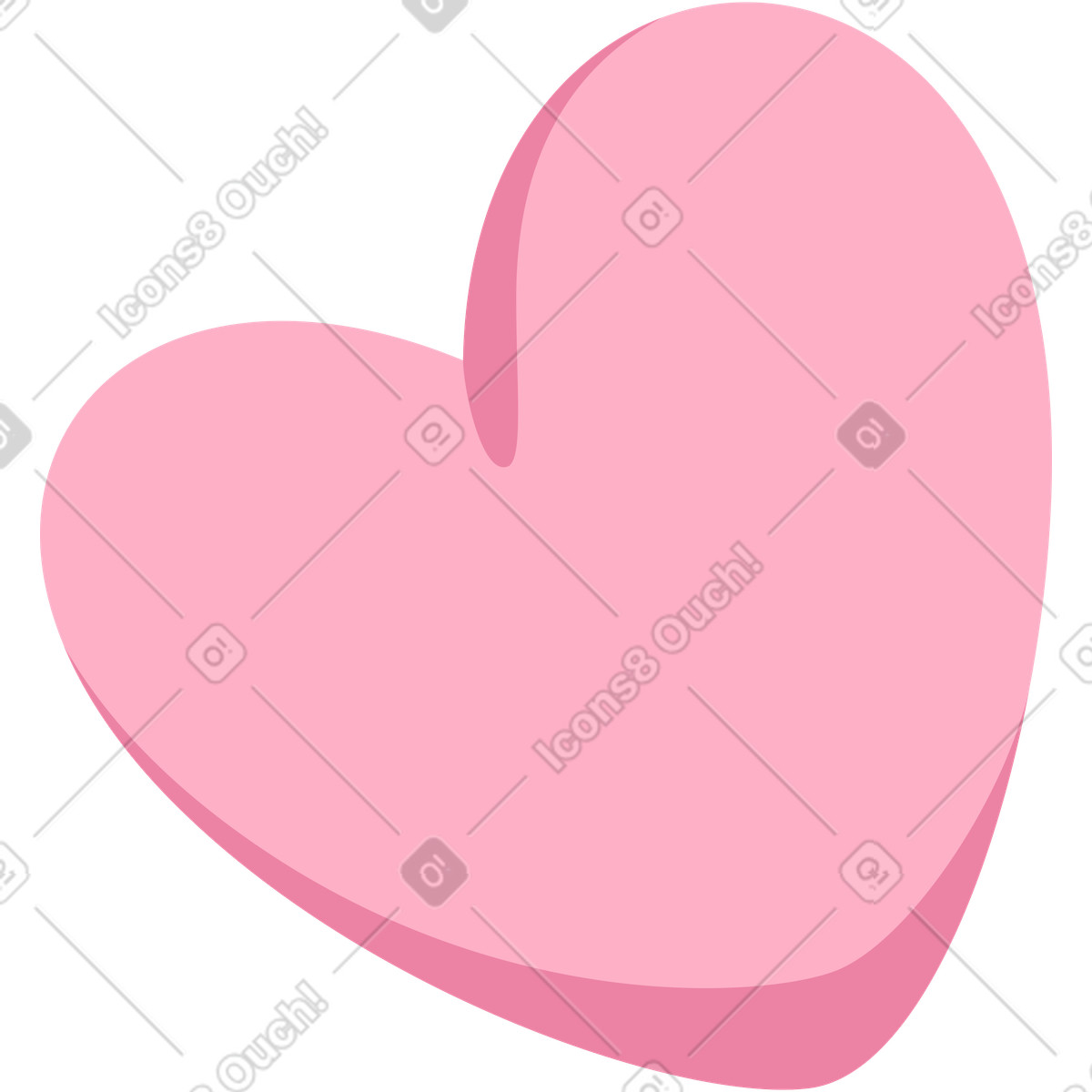 Cuore illustrazione in stile Social scarica in PNG, SVG