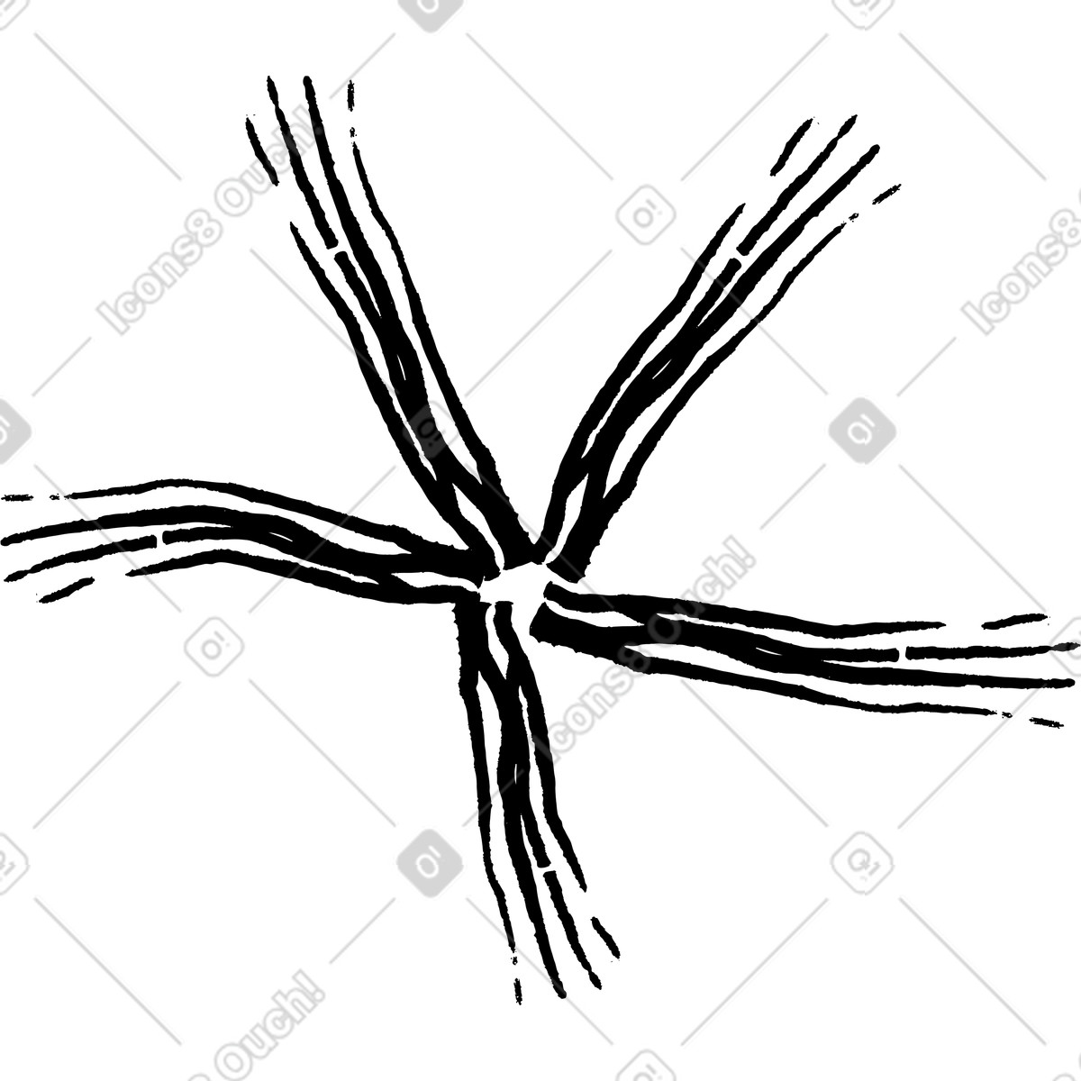 Ilustração de Flor em no estilo Twirl para baixar em PNG, SVG