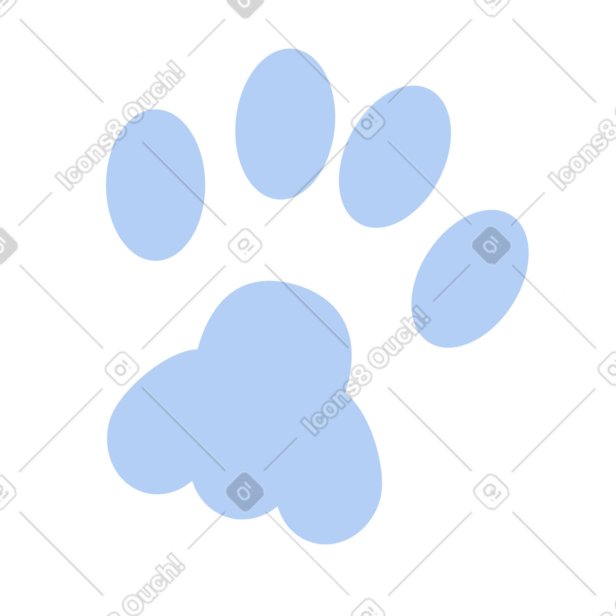 Ilustração de Pata gato em no estilo Space para baixar em PNG, SVG