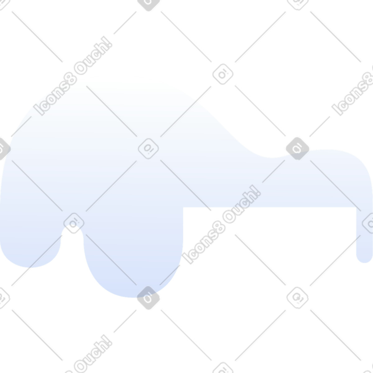 Schneeverwehung-Illustration im Levels-Stil als Download in PNG, SVG