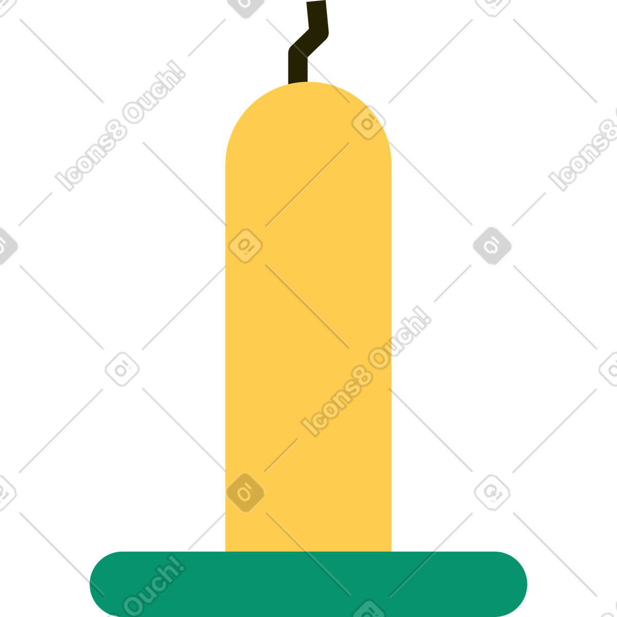 Ilustración Vela en estilo Spot a descargar en PNG y SVG