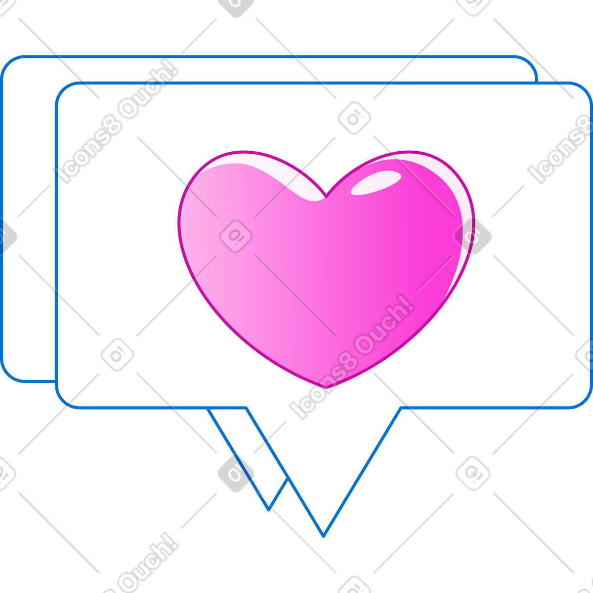 Come le notifiche illustrazione in stile Rainbow scarica in PNG, SVG
