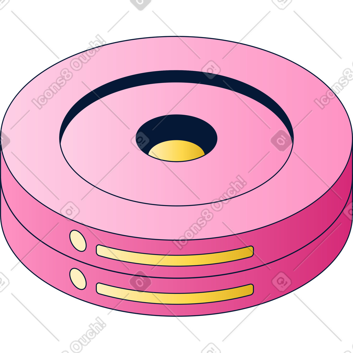 Illustration Appareil rose dans le style Neat à télécharger aux formats PNG, SVG