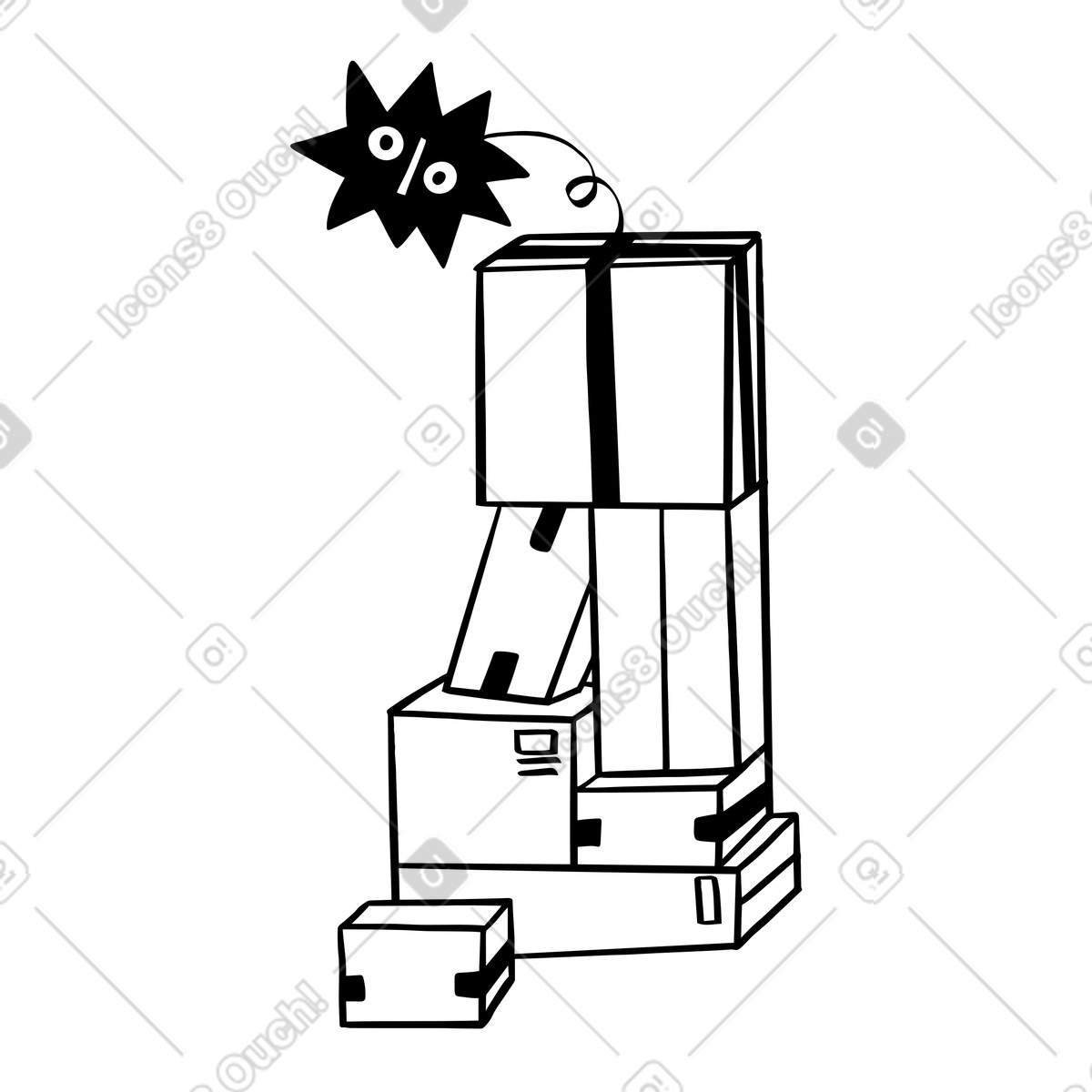 Ilustración Productos en venta estilo Journal a descargar PNG y SVG