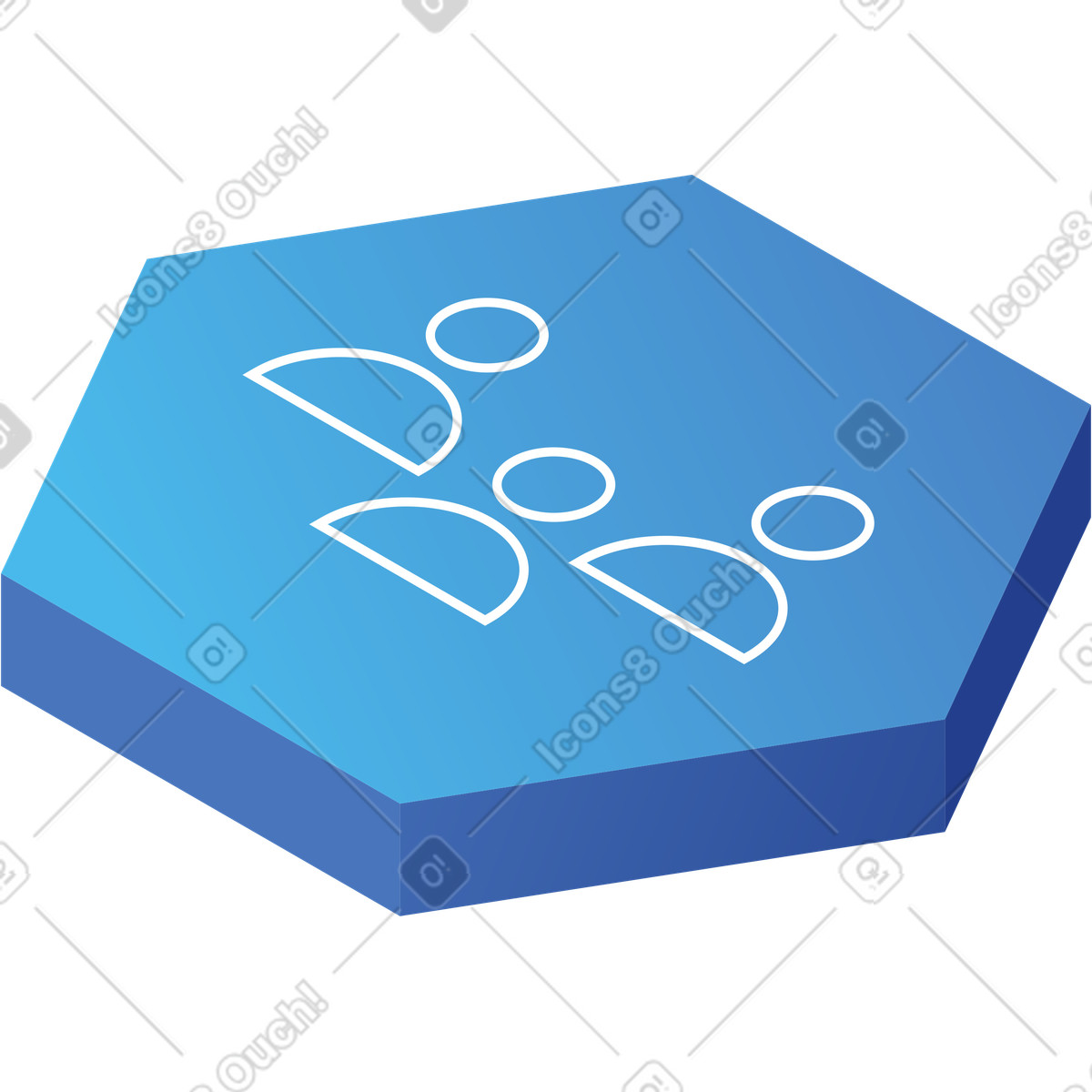 Illustration Icône d'équipe hexagone dans le style Quantum à télécharger aux formats PNG, SVG