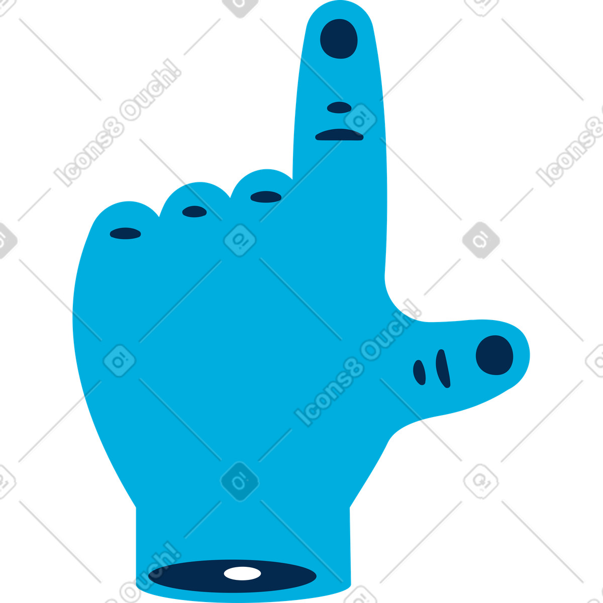 Illustration Main dans le style Flame à télécharger aux formats PNG, SVG