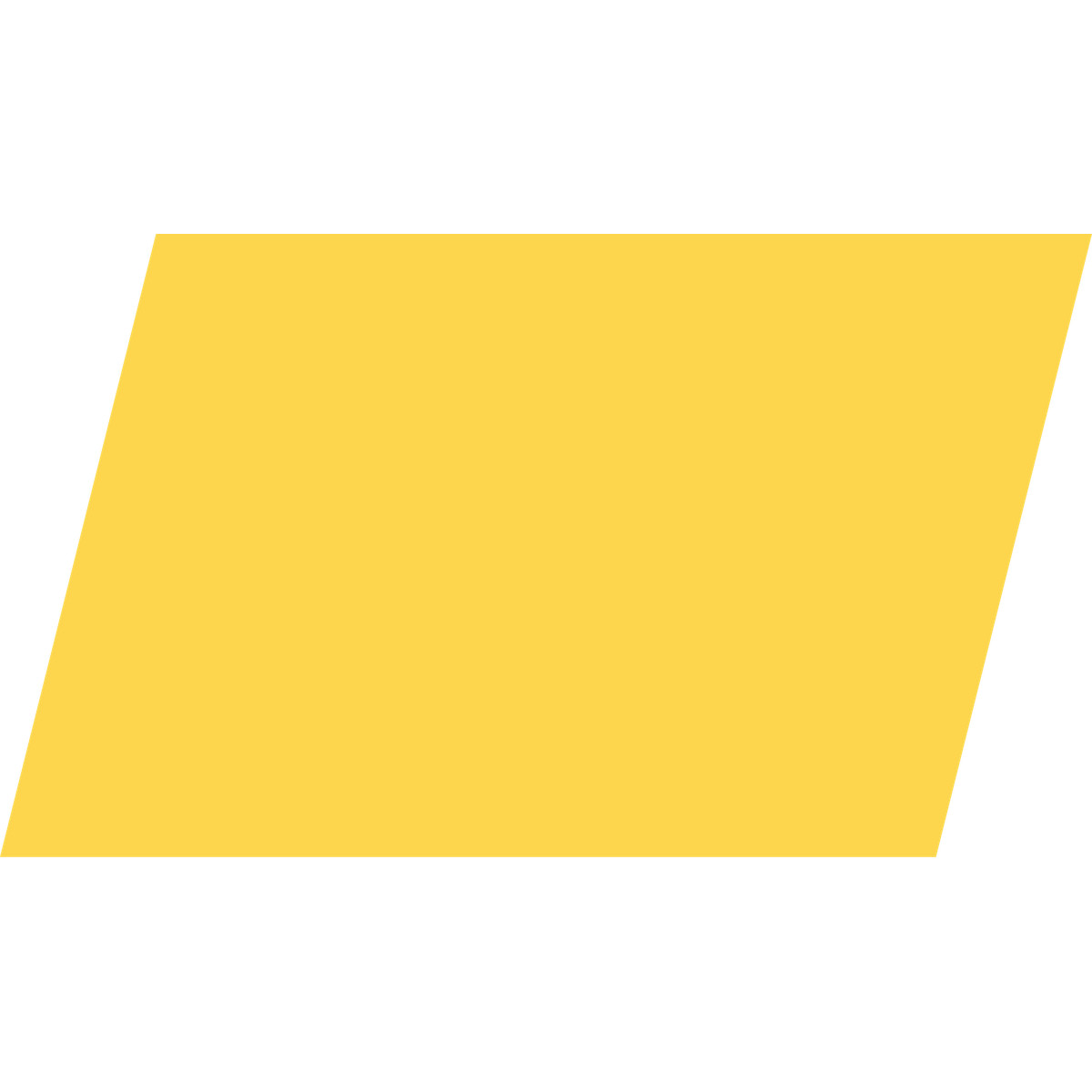 Ilustração de Parallelogram yellow em no estilo Fogg para baixar em PNG, SVG