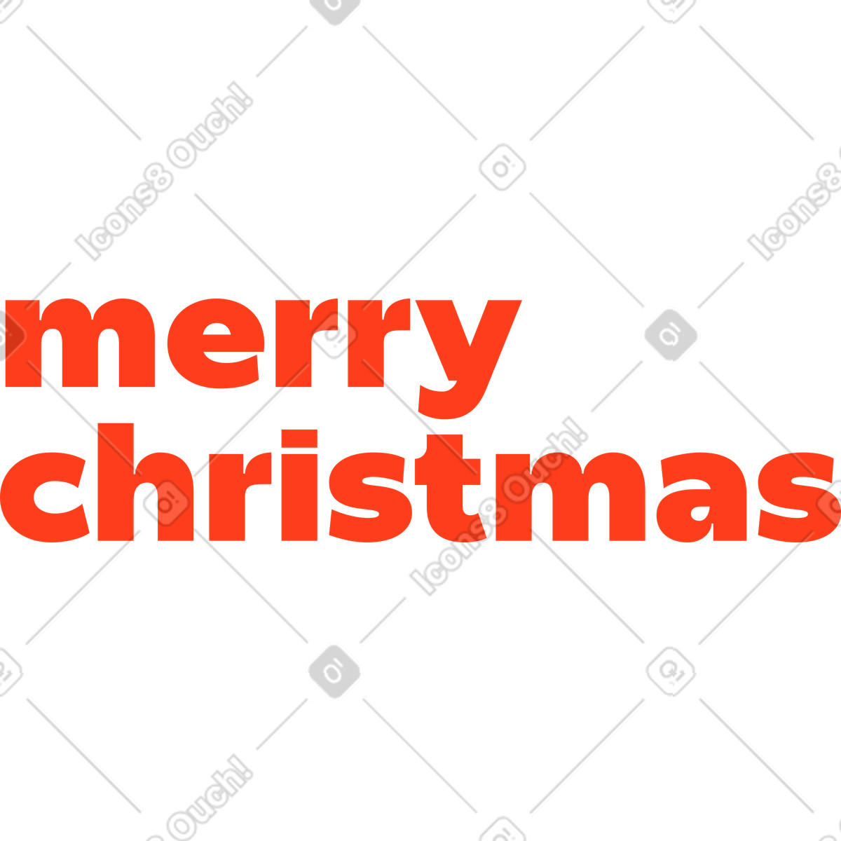 Ilustração de Texto feliz natal em no estilo Typography para baixar em PNG, SVG