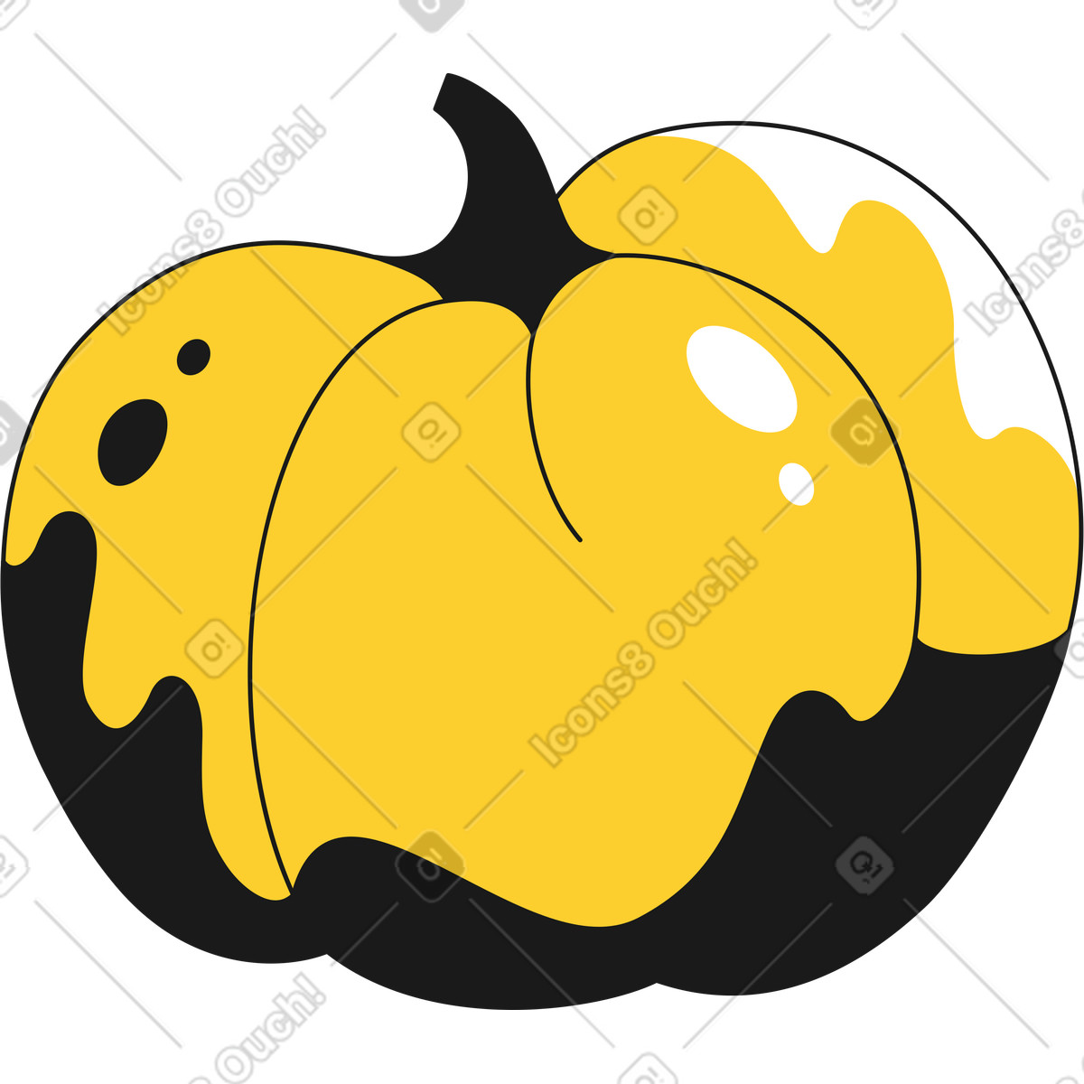 Taxi スタイルの かぼちゃ のイラストをPNG、SVG形式でダウンロード