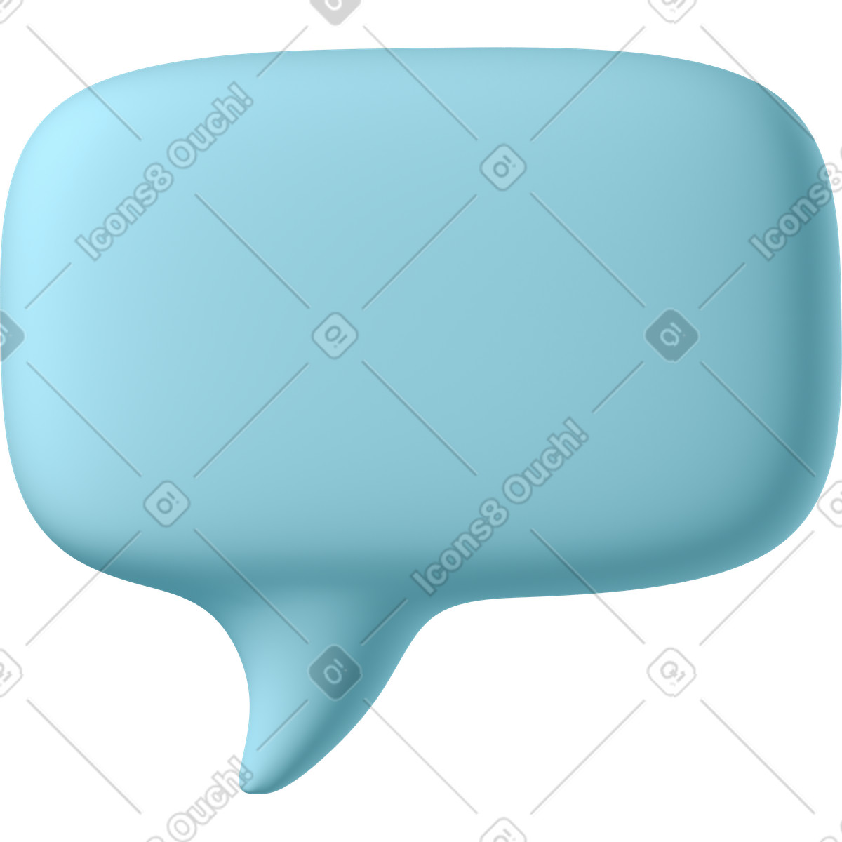 Illustration Petite bulle bleue dans le style 3D Business à télécharger aux formats PNG, SVG