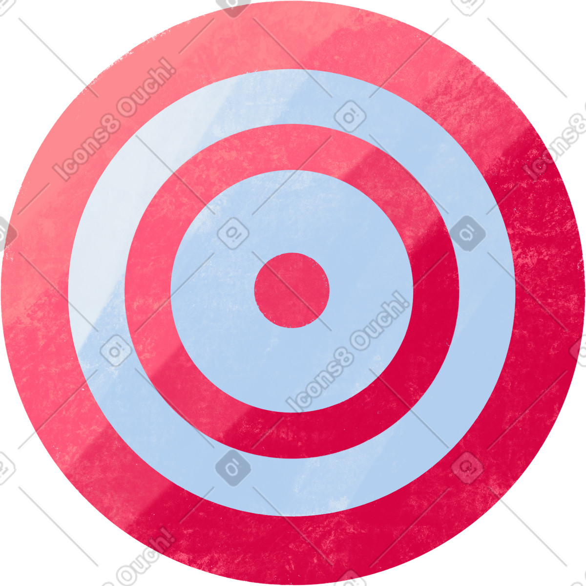 Ilustración Pink target en estilo Bonbon a descargar en PNG y SVG