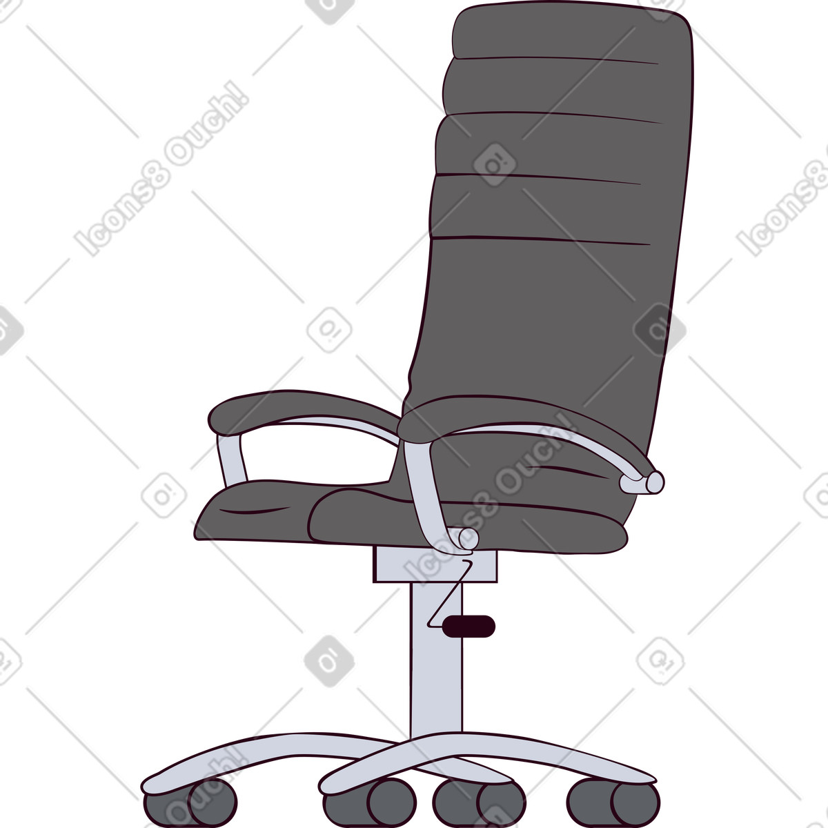 Eastwood 스타일의 팔걸이 의자 일러스트레이션 PNG, SVG 다운로드