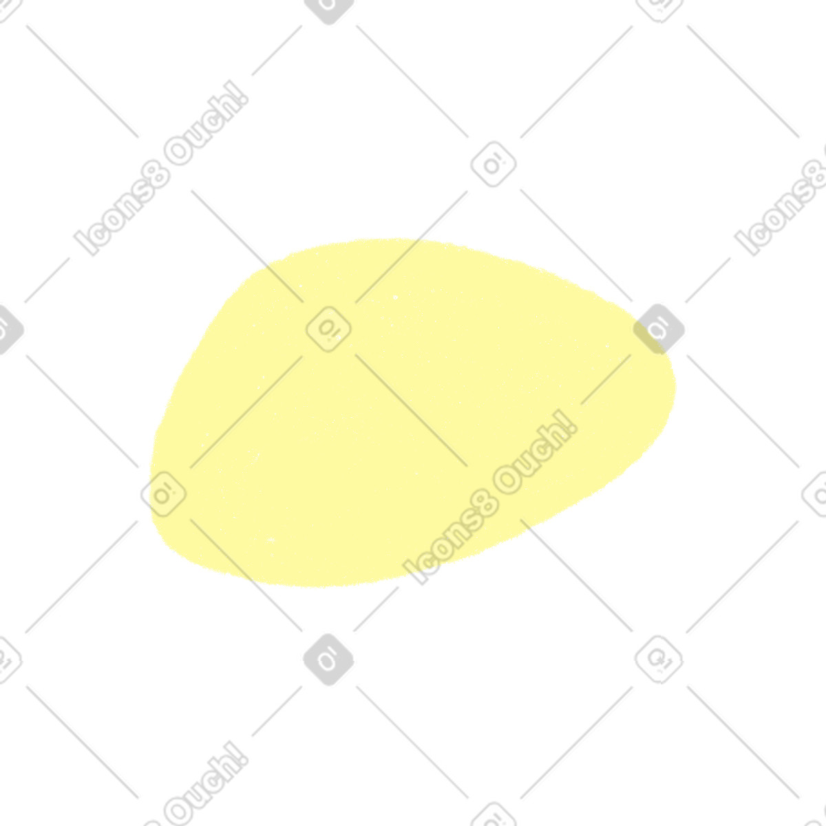 Ilustración Mancha amarilla en estilo Biro a descargar en PNG y SVG