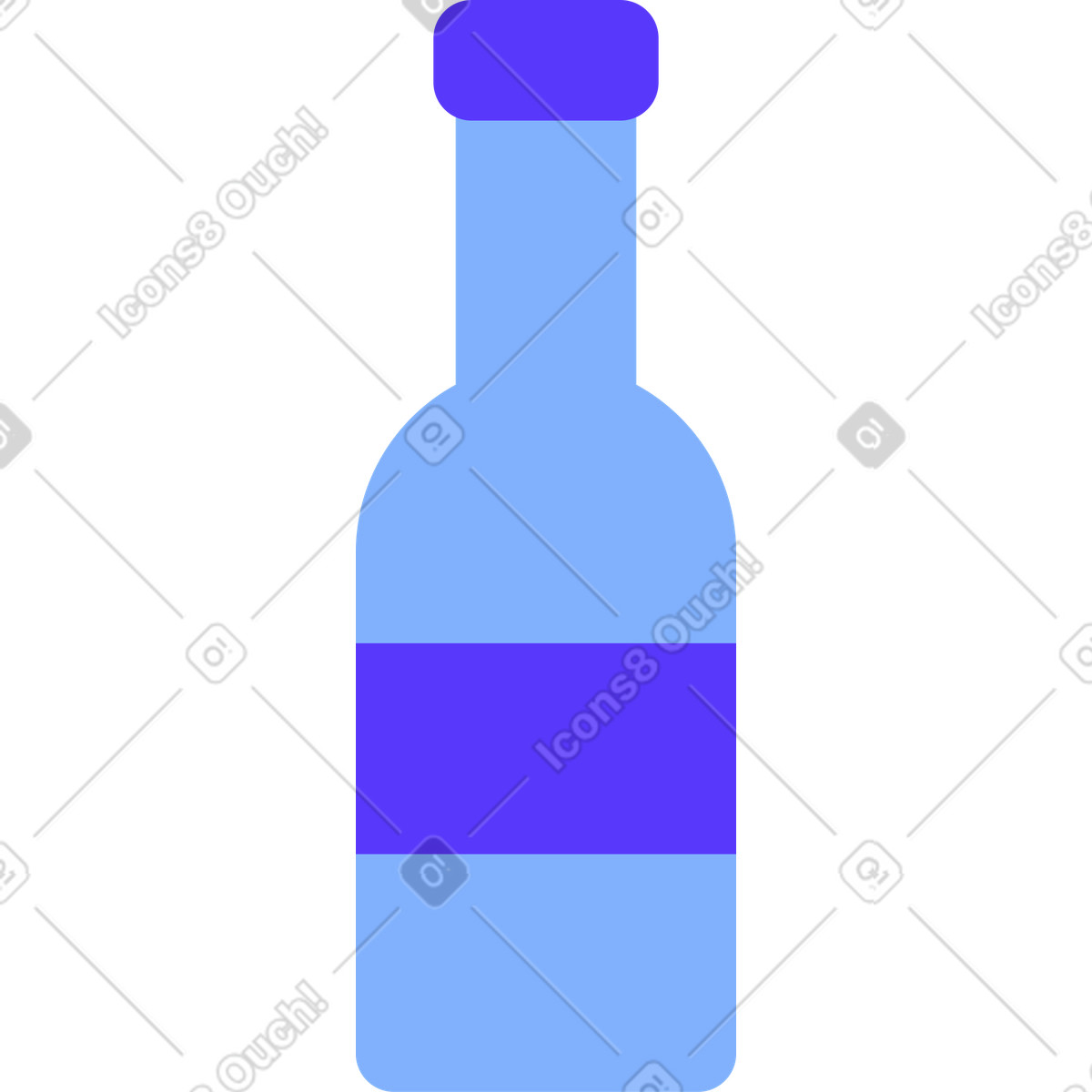Sauce bottle illustration in Pablita style download in PNG, SVG